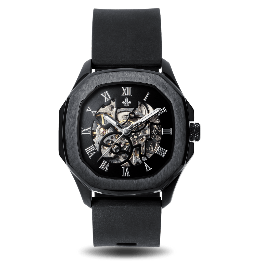 The Avalon Black + Black Mesh Strap