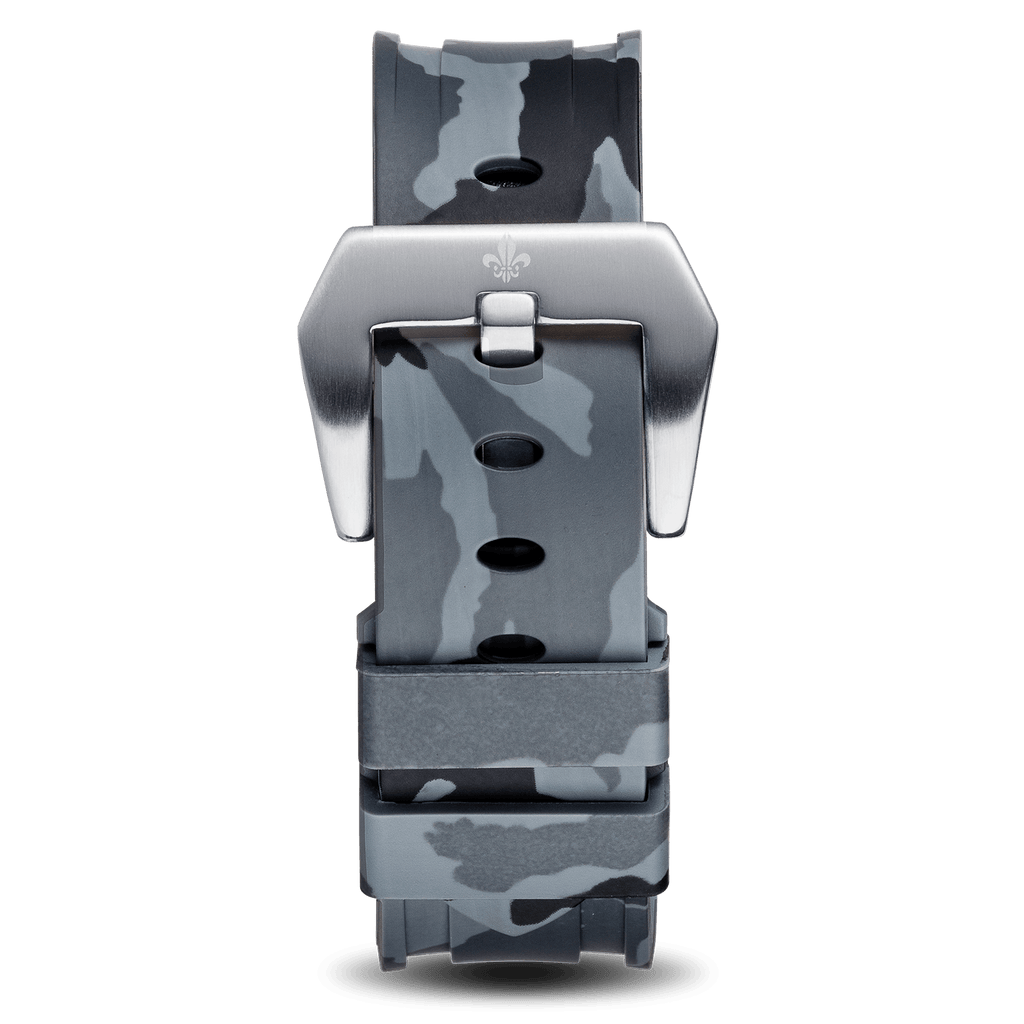 Grey Camo Strap With Silver Buckle
