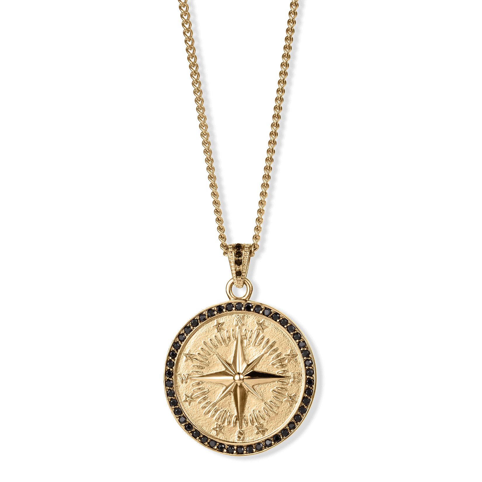 The Gold Compass Pendant - Essentials Collection