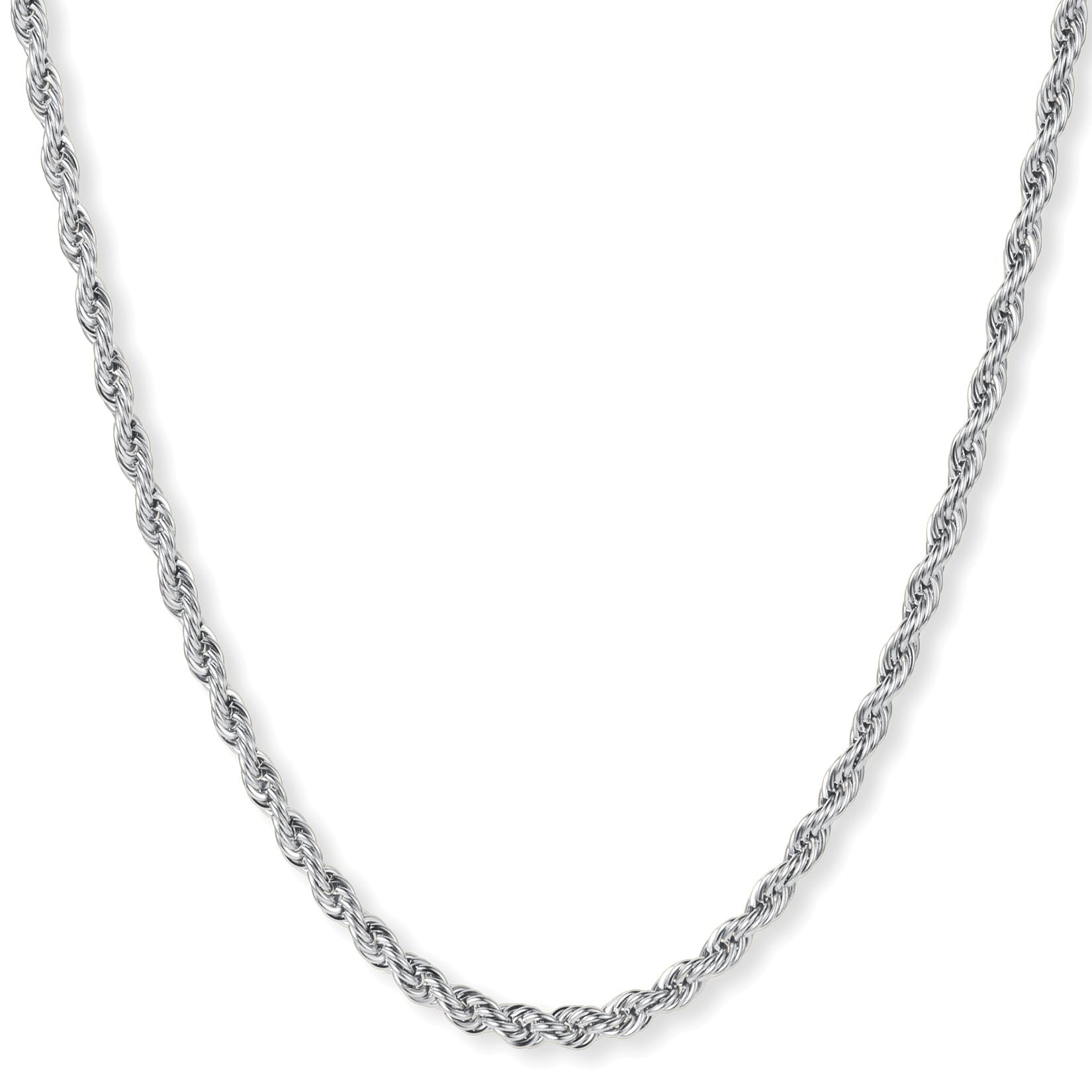 The Silver Rope Necklace - Essentials Collection