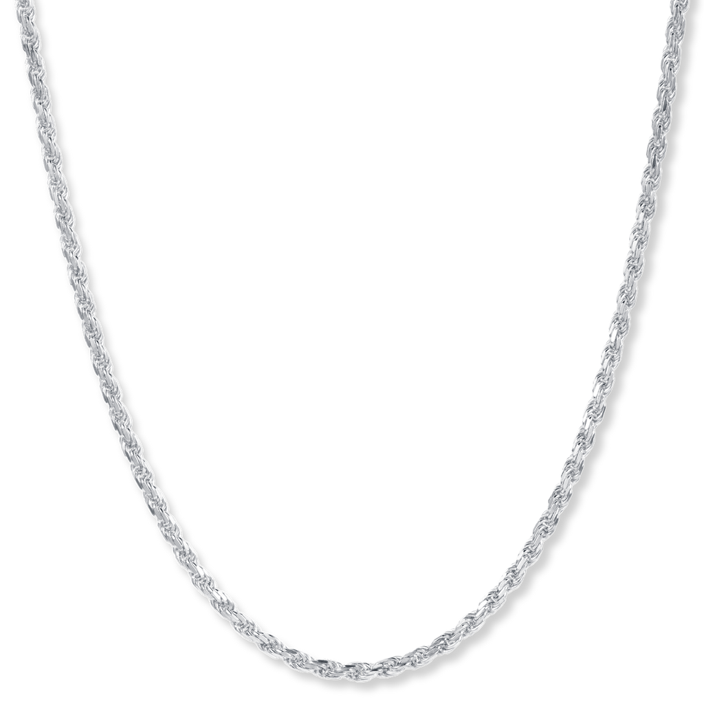 The Silver Rope Necklace - Italian Collection
